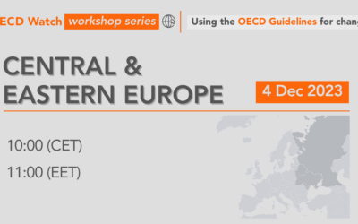 Using the OECD Guidelines for change. Workshop for Central & Eastern Europe. 4 December 2023